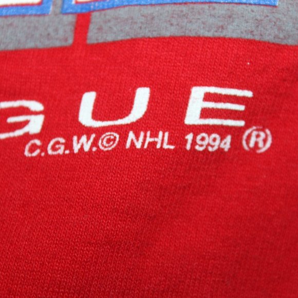 2006-07 Reebok Montreal Canadiens Practice Jersey + Vintage 1994 Shirt - Picture 9 of 10